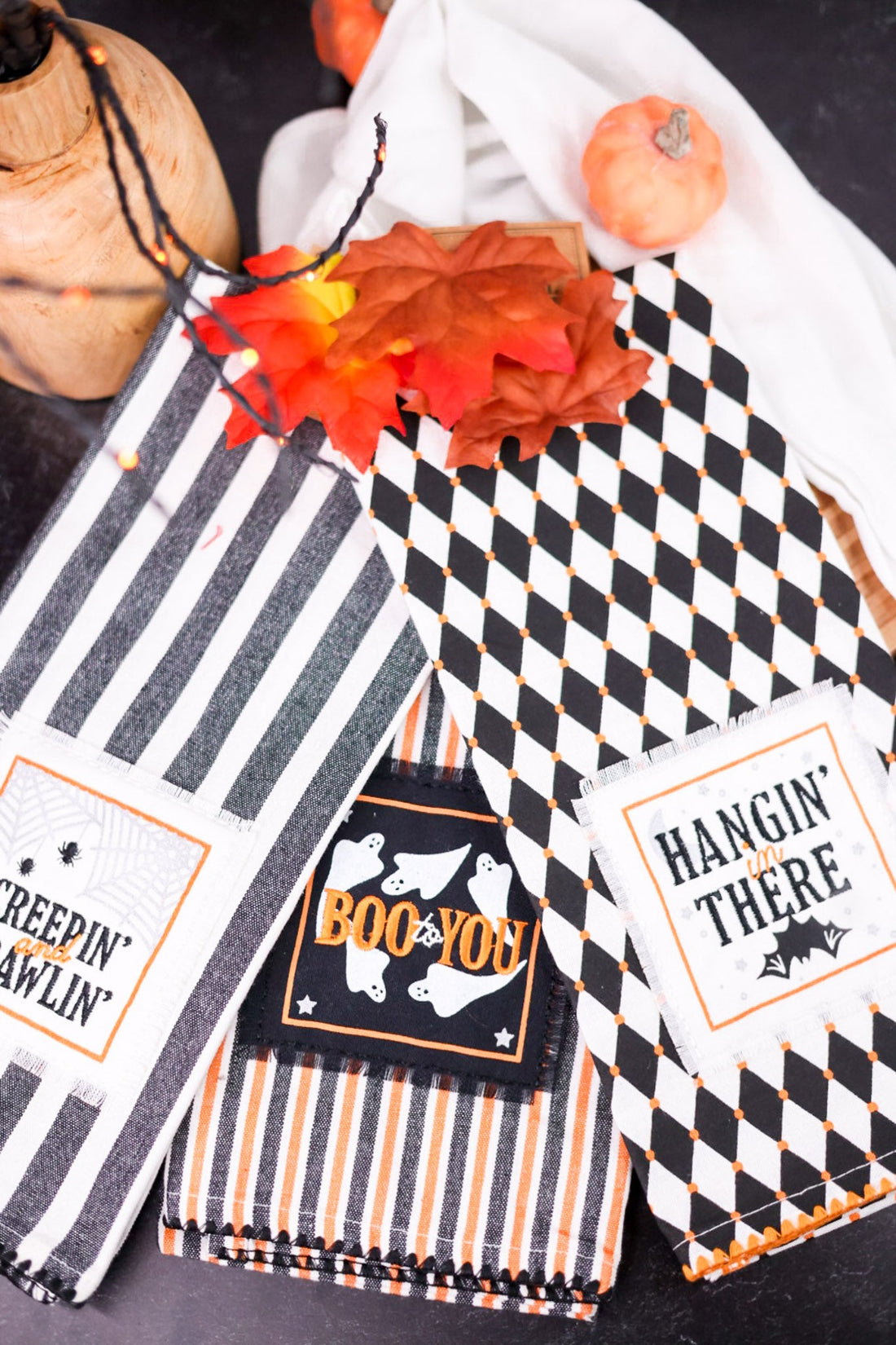 Halloween Themed Dish Towels (3 Styles) - Whiskey Skies - DII-DESIGN IMPORTS