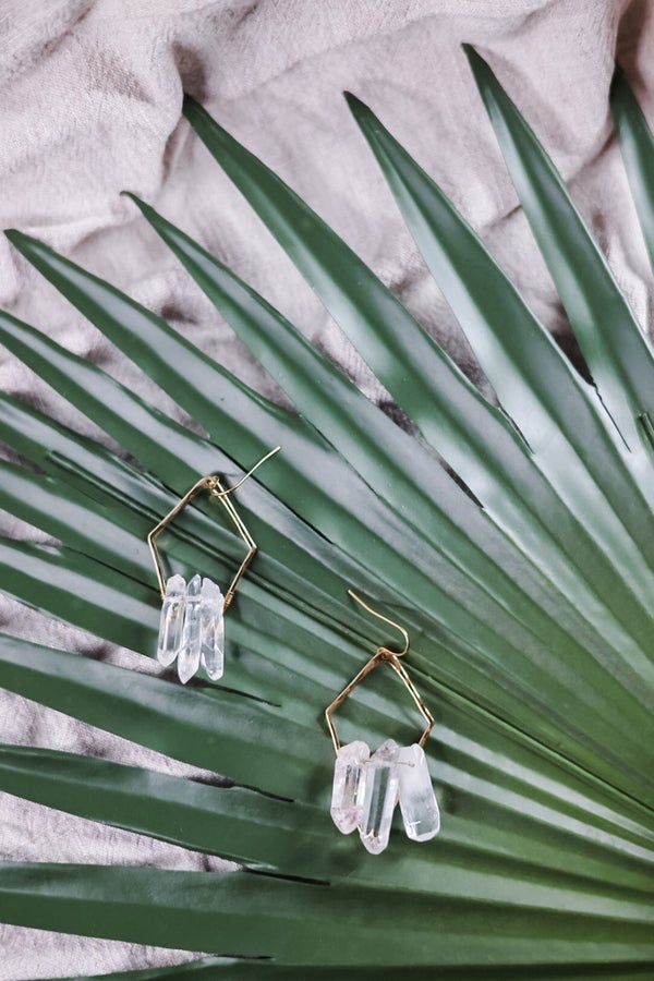 Hammered Gold Earrings - Whiskey Skies - LESLIE CURTIS JEWLERY DESIGNS