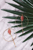 Hammered Gold Hoop Earrings - Whiskey Skies - LESLIE CURTIS JEWLERY DESIGNS