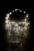 Hanging Light Up Wire Skull - Whiskey Skies - GERSON COMPANIES