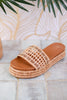 Hangover Raffia Platform Sandals - Whiskey Skies - CORKYS FOOTWEAR