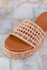 Hangover Raffia Platform Sandals - Whiskey Skies - CORKYS FOOTWEAR