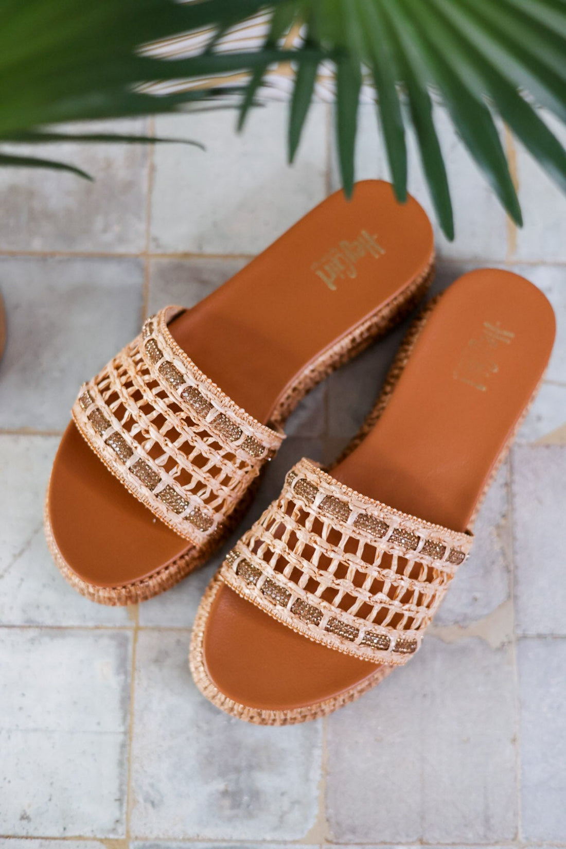 Hangover Raffia Platform Sandals - Whiskey Skies - CORKYS FOOTWEAR
