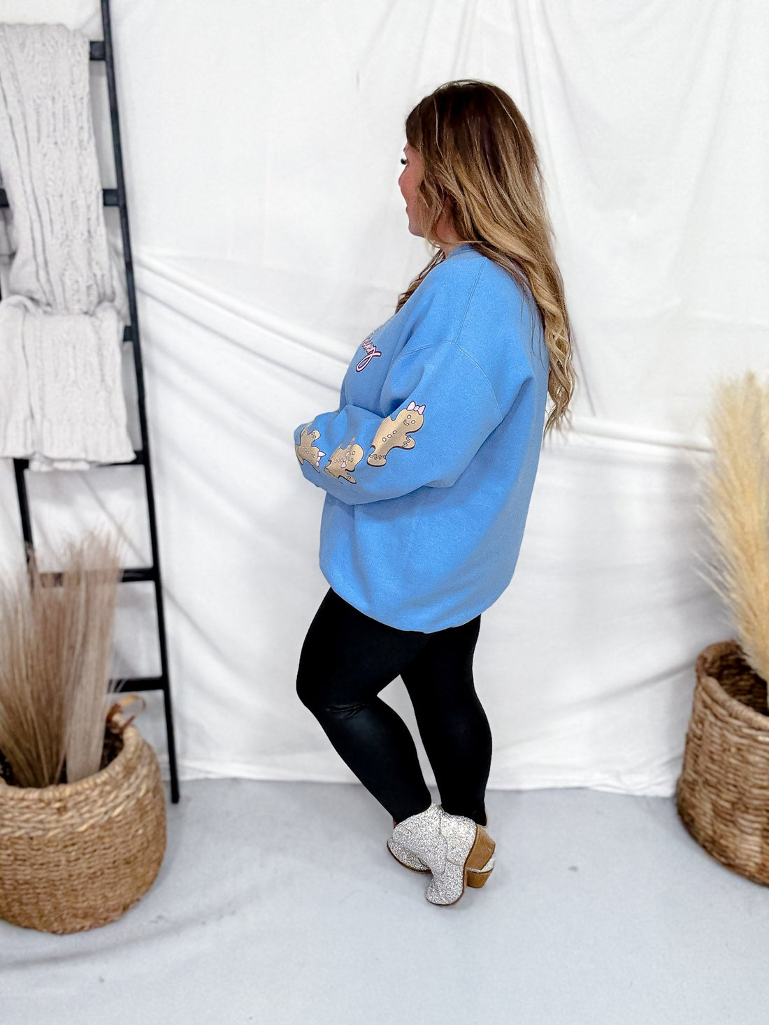 "Happy Everything" Gingerbread Sweater - Whiskey Skies - SOUTHERN BLISS COMPANY