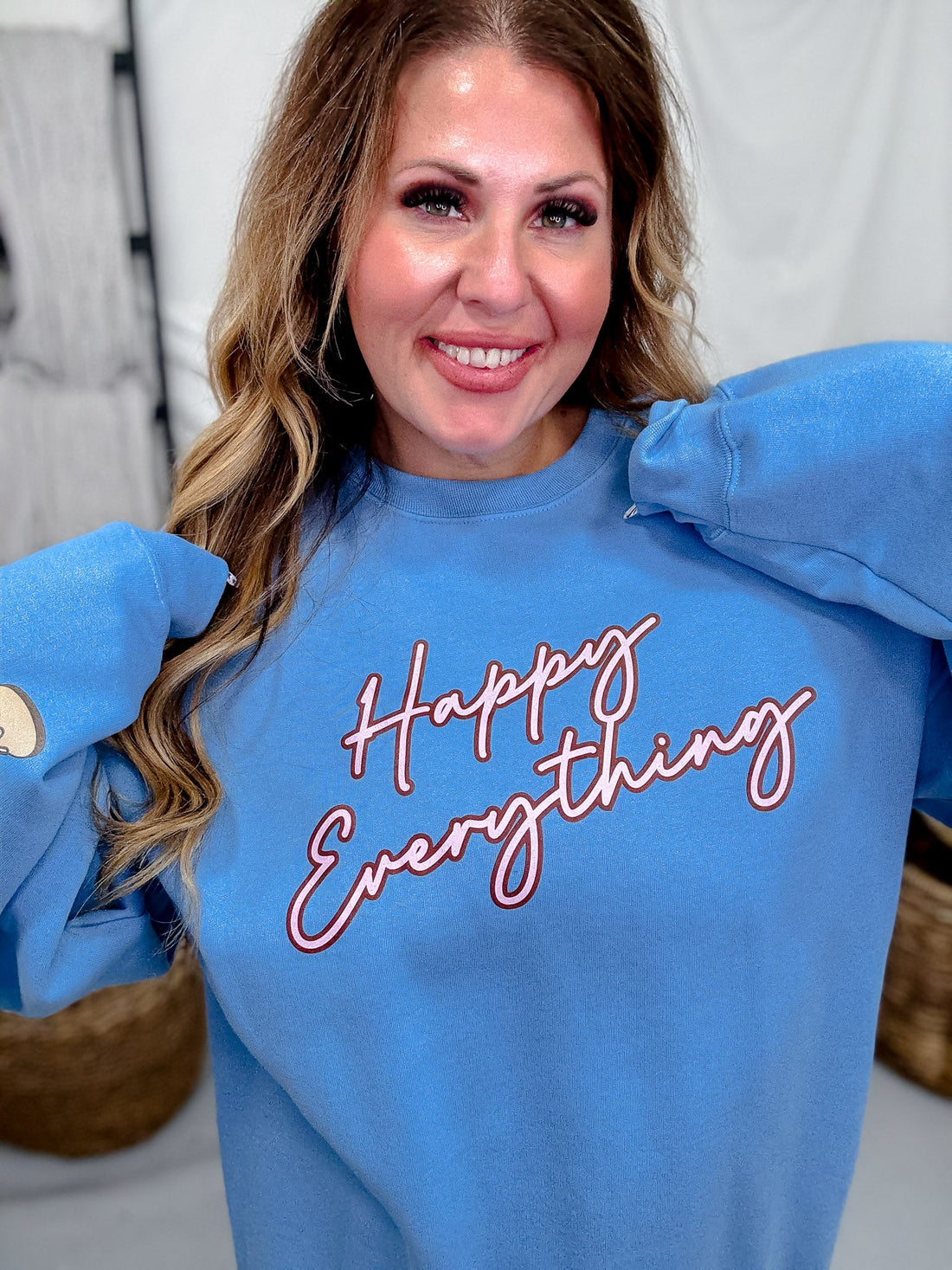 "Happy Everything" Gingerbread Sweater - Whiskey Skies - SOUTHERN BLISS COMPANY