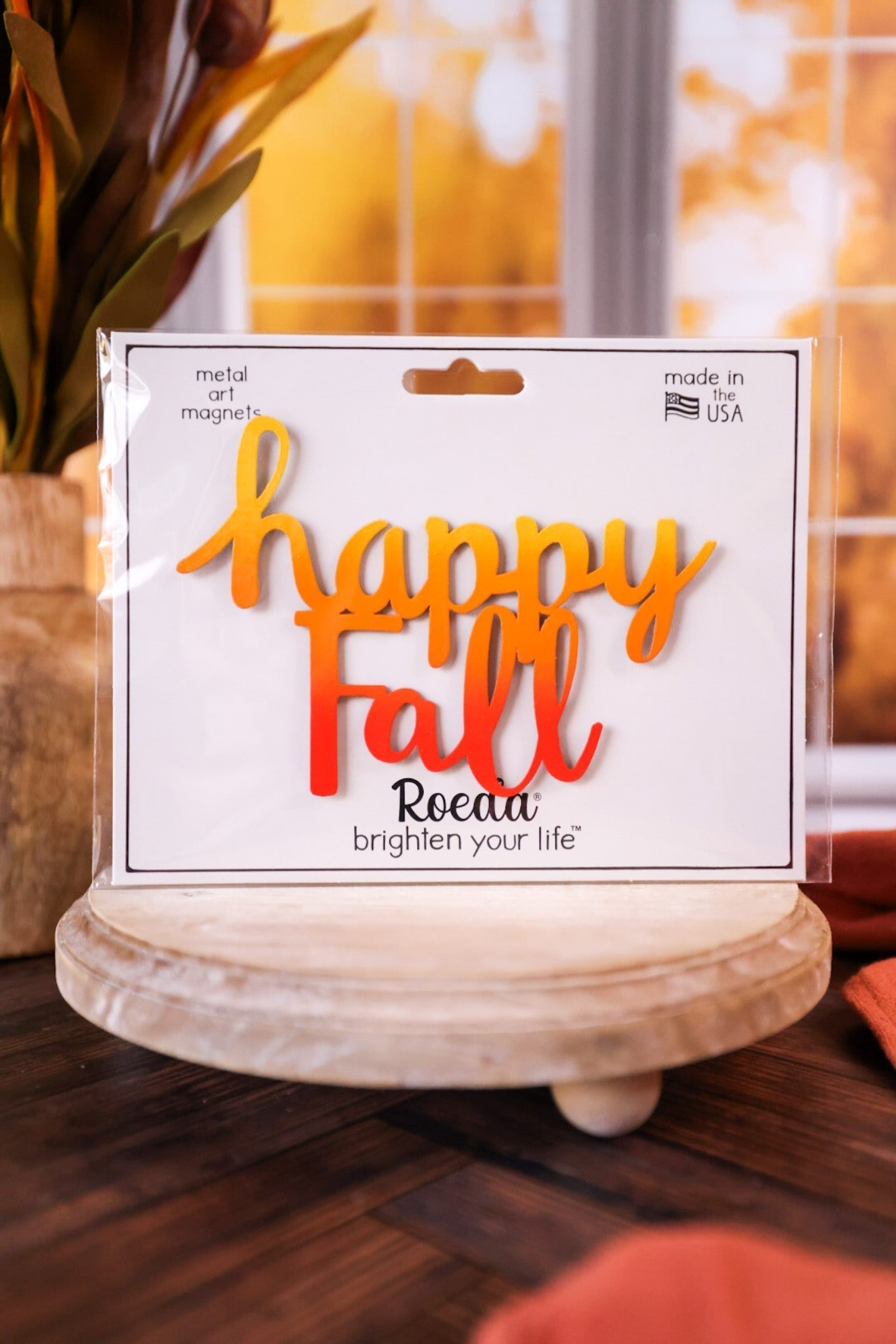 "Happy Fall" Magnet - Whiskey Skies - ROEDA STUDIO