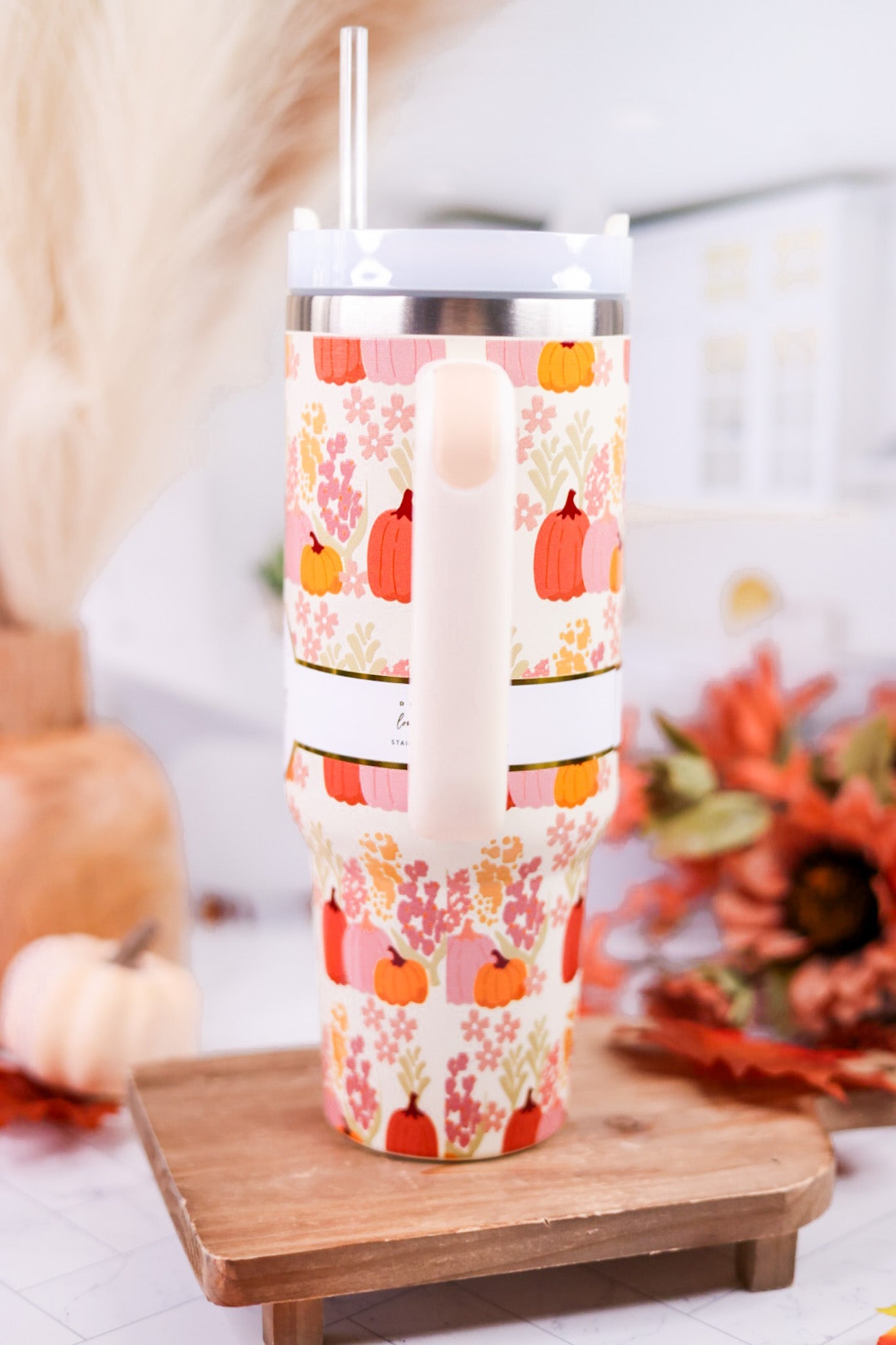 Harvest Blooms 40oz Tumbler - Whiskey Skies - THE DARLING EFFECT