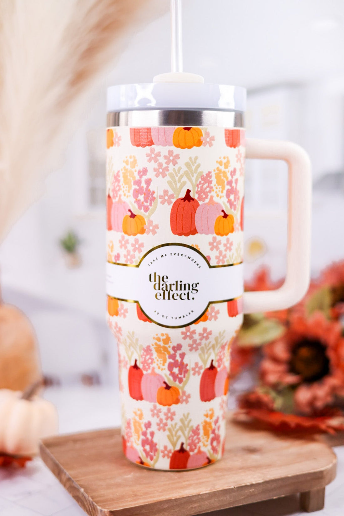 Harvest Blooms 40oz Tumbler - Whiskey Skies - THE DARLING EFFECT