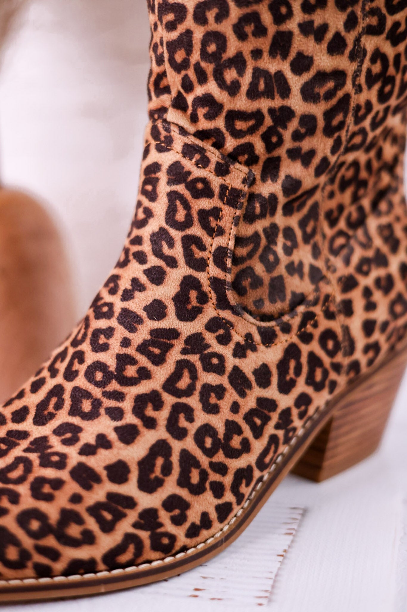 Hat's Off Leopard Wide Calf Boots - Whiskey Skies - CORKYS FOOTWEAR