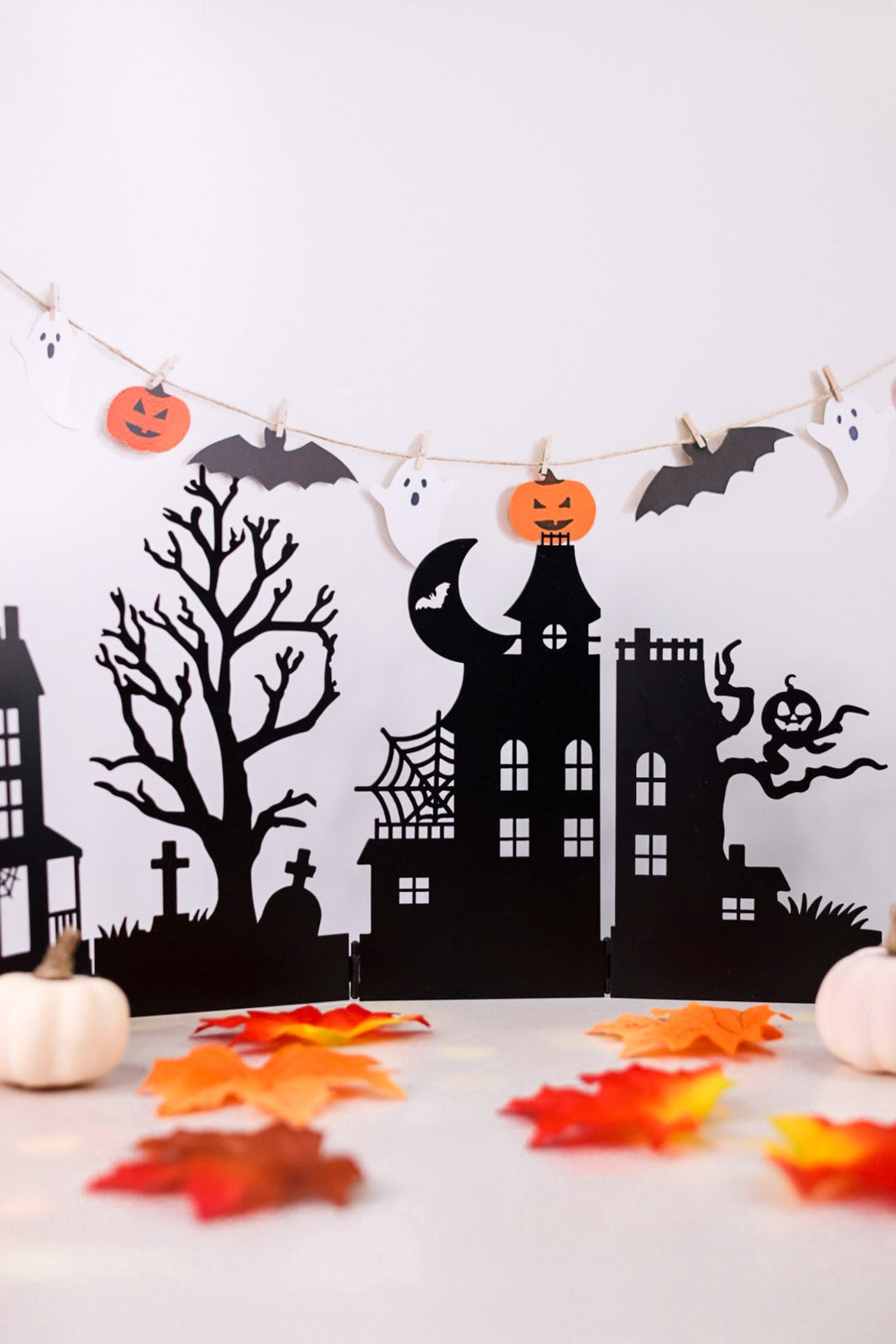 Haunted Graveyard Folding Silhouette Stand - Whiskey Skies - SPECIAL T IMPORTS INC