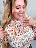 Hauntin' The Range Western Ghost Long Sleeve Mesh Top - Whiskey Skies - STERLING KREEK
