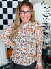 Hauntin' The Range Western Ghost Long Sleeve Mesh Top - Whiskey Skies - STERLING KREEK