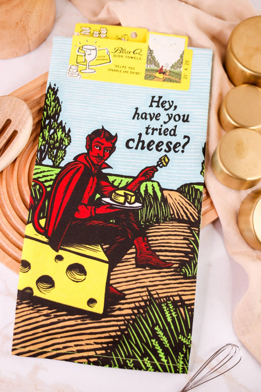 Have You Tried Cheese? Dish Towel - Whiskey Skies - BLUE Q