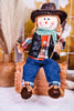 Hay Bale Scarecrow Sitter (2 Styles) - Whiskey Skies - HANNA'S HANDIWORKS