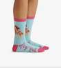 Hay Y'all Women's Crew Socks - Whiskey Skies - HATLEY LITTLE BLUE HOUSE INC.