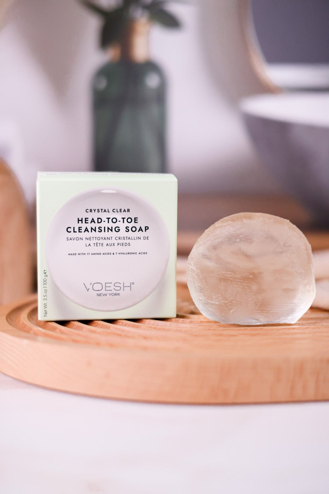 Head - To - Toe Crystal Clear Cleansing Soap Bar - Whiskey Skies - VOESH