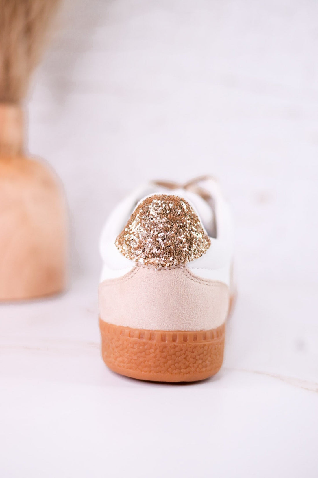 Heads Up Gold Glitter Sneakers - Whiskey Skies - CORKYS FOOTWEAR