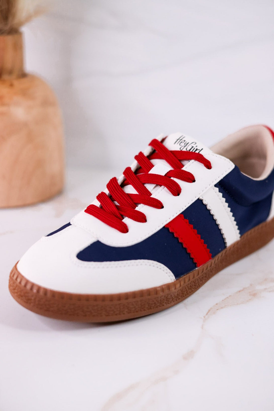 Heads Up Red White & Blue Sneakers - Whiskey Skies - CORKYS FOOTWEAR
