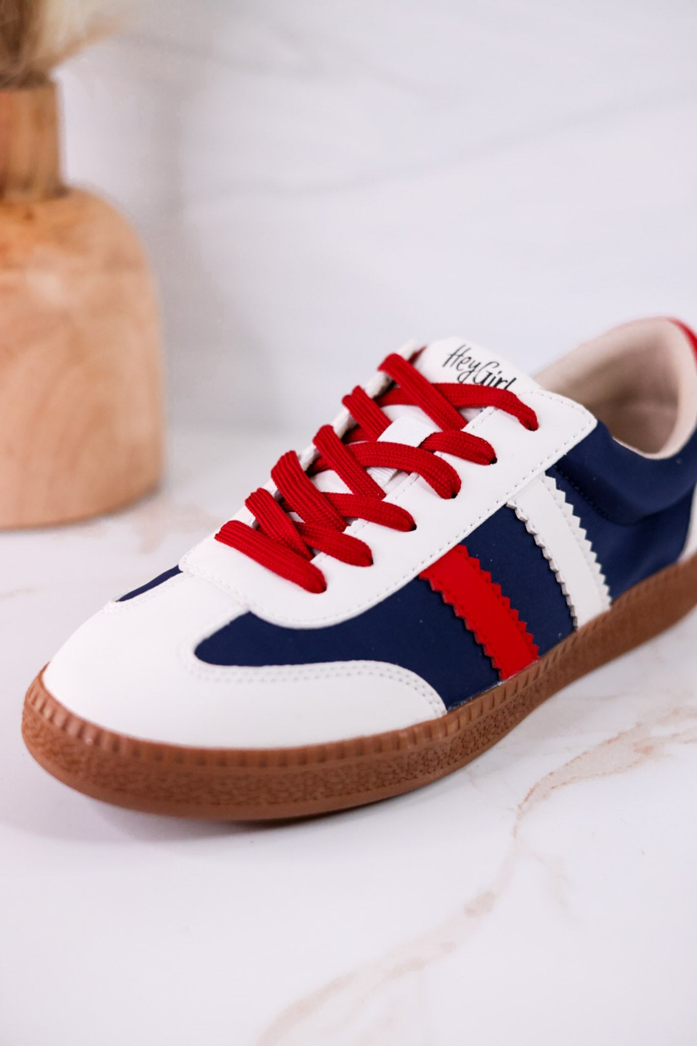 Heads Up Red White & Blue Sneakers - Whiskey Skies - CORKYS FOOTWEAR