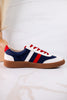 Heads Up Red White & Blue Sneakers - Whiskey Skies - CORKYS FOOTWEAR