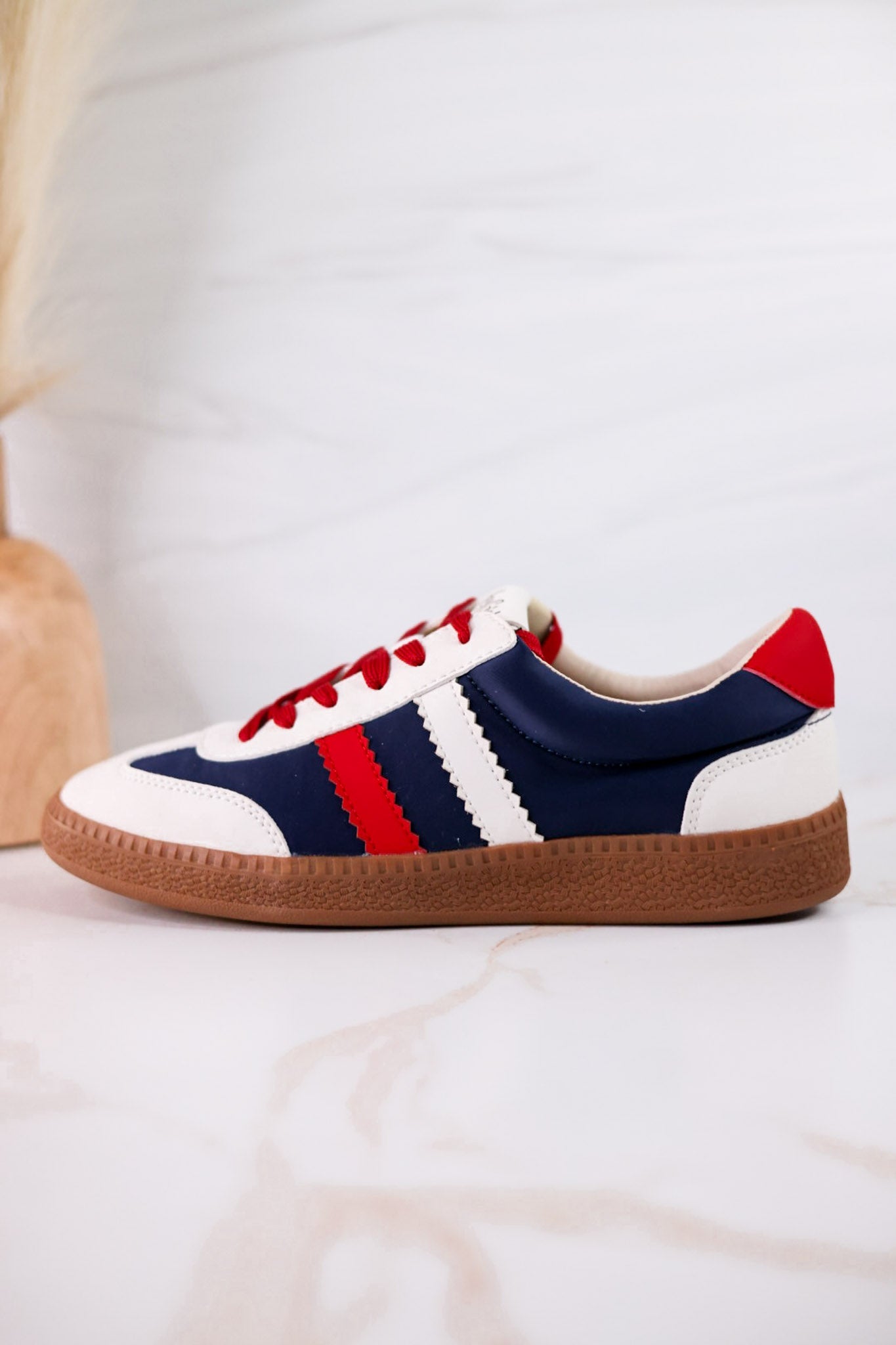 Heads Up Red White & Blue Sneakers - Whiskey Skies - CORKYS FOOTWEAR