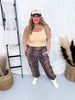 "Hear Me Roar" Animal Print Joggers - Whiskey Skies - STERLING KREEK