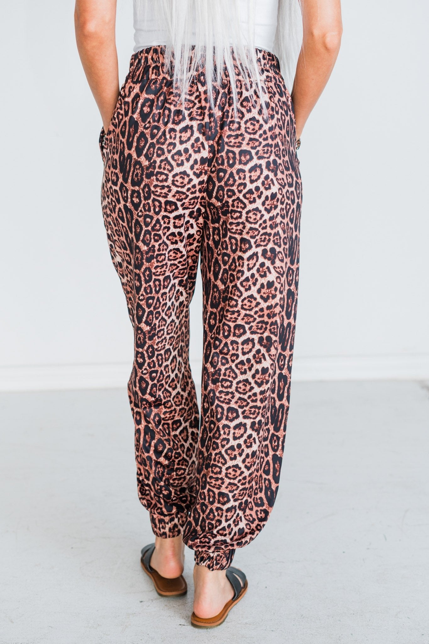 "Hear Me Roar" Animal Print Joggers - Whiskey Skies - STERLING KREEK