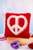 Heart Peace Sign Anchor Hook Pillow - Whiskey Skies - PEKING HANDICRAFT