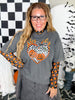 Heart Pumpkin Flames Halloween Graphic T-Shirt - Whiskey Skies - THE LATTIMORE CLAIM