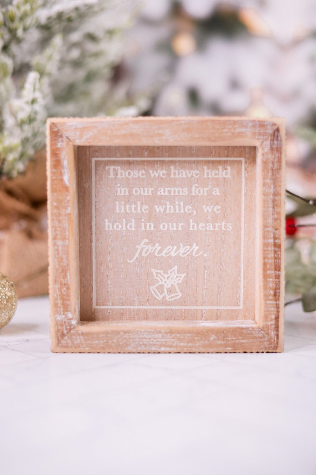 Hearts Forever Wood Framed Sign - Whiskey Skies - ADAMS & CO