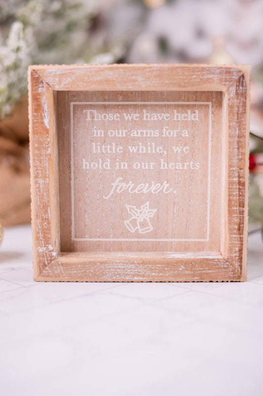 Hearts Forever Wood Framed Sign - Whiskey Skies - ADAMS & CO