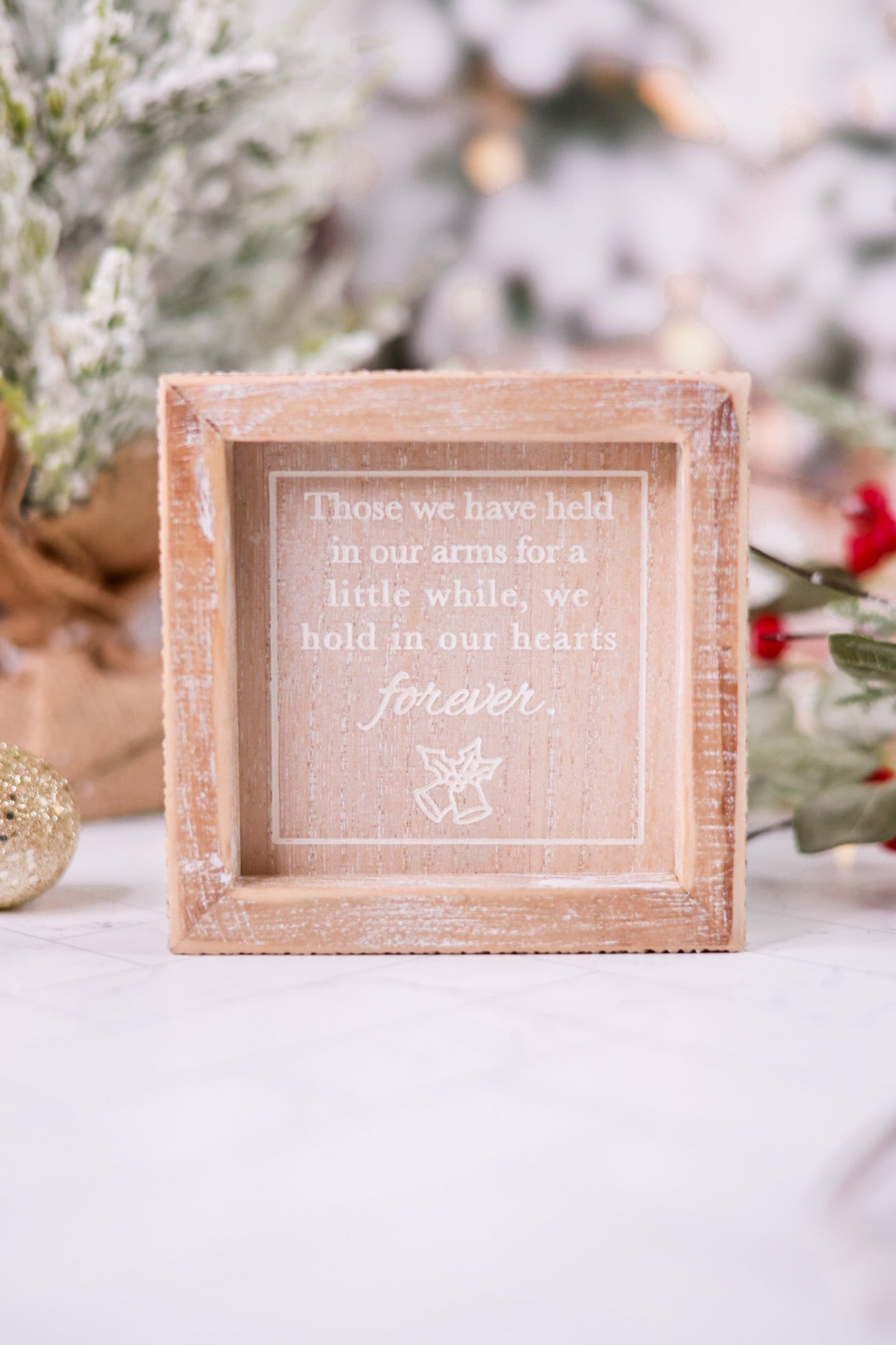 Hearts Forever Wood Framed Sign - Whiskey Skies - ADAMS & CO