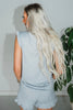 Heather Grey Dream Ruffle Top & Short Set - Whiskey Skies - SOFTIES