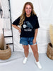 Hello Darkness My Old Friend Short Sleeve Graphic Tee - Whiskey Skies - GLAIME