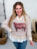 Hereford Highway Long Sleeve Knit Sweater - Whiskey Skies - 2 FLY CO.
