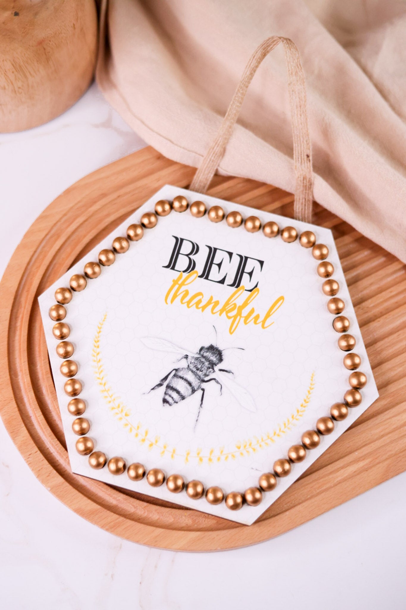 Hexagonal Bee Themed Wall Art (3 Styles) - Whiskey Skies - TRANSPAC