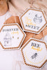 Hexagonal Bee Themed Wall Art (3 Styles) - Whiskey Skies - TRANSPAC
