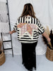 High - Waist Black Knit Skirt W/ Elastic Waist - Whiskey Skies - WHITE BIRCH