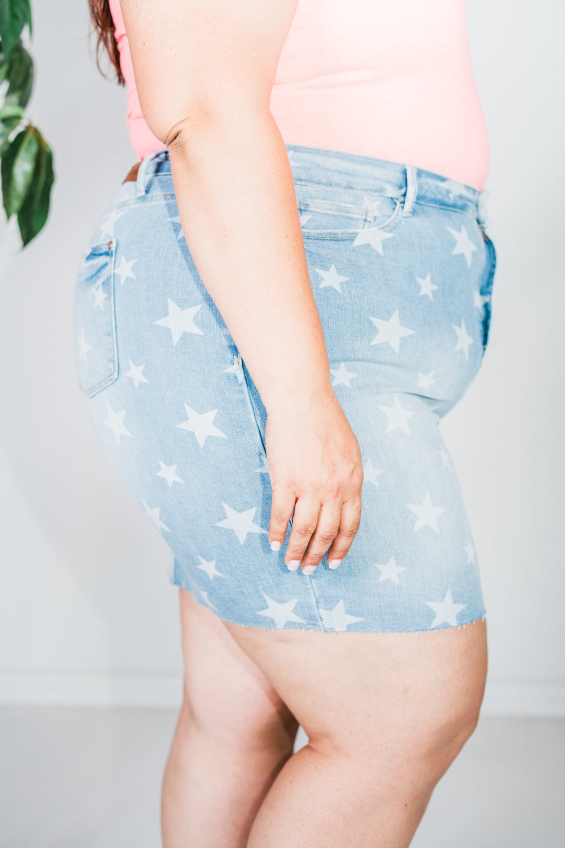 High Waist Stars & Stripes Bleach Discharge Judy Blue Skirt - Whiskey Skies - JUDY BLUE