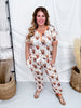 Highland Cow & Rustic Floral Print Pajama Set - Whiskey Skies - SHIRLEY & STONE