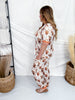 Highland Cow & Rustic Floral Print Pajama Set - Whiskey Skies - SHIRLEY & STONE