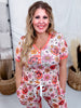 Hippie Pumpkin Pajama Set With Short Sleeve Top & Joggers - Whiskey Skies - SHIRLEY & STONE