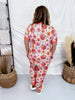Hippie Pumpkin Pajama Set With Short Sleeve Top & Joggers - Whiskey Skies - SHIRLEY & STONE