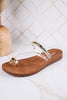 Hit The Strip Sandals With Clear Straps & Gold Accents - Whiskey Skies - CORKYS FOOTWEAR