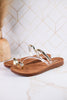 Hit The Strip Sandals With Clear Straps & Gold Accents - Whiskey Skies - CORKYS FOOTWEAR