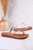 Hit The Strip Sandals With Clear Straps & Gold Accents - Whiskey Skies - CORKYS FOOTWEAR
