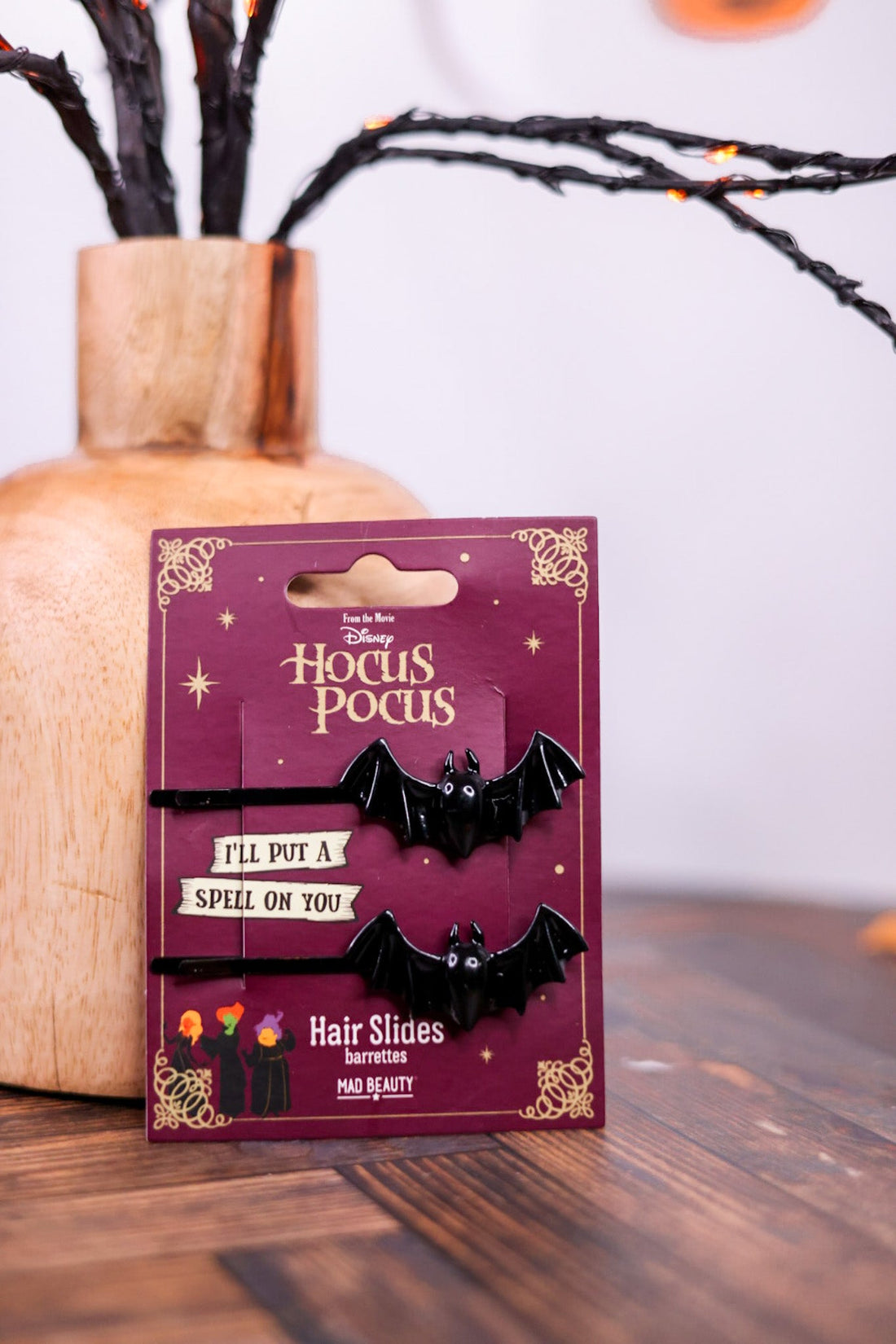 Hocus Pocus Bat Hair Pins - Whiskey Skies - MAD BEAUTY