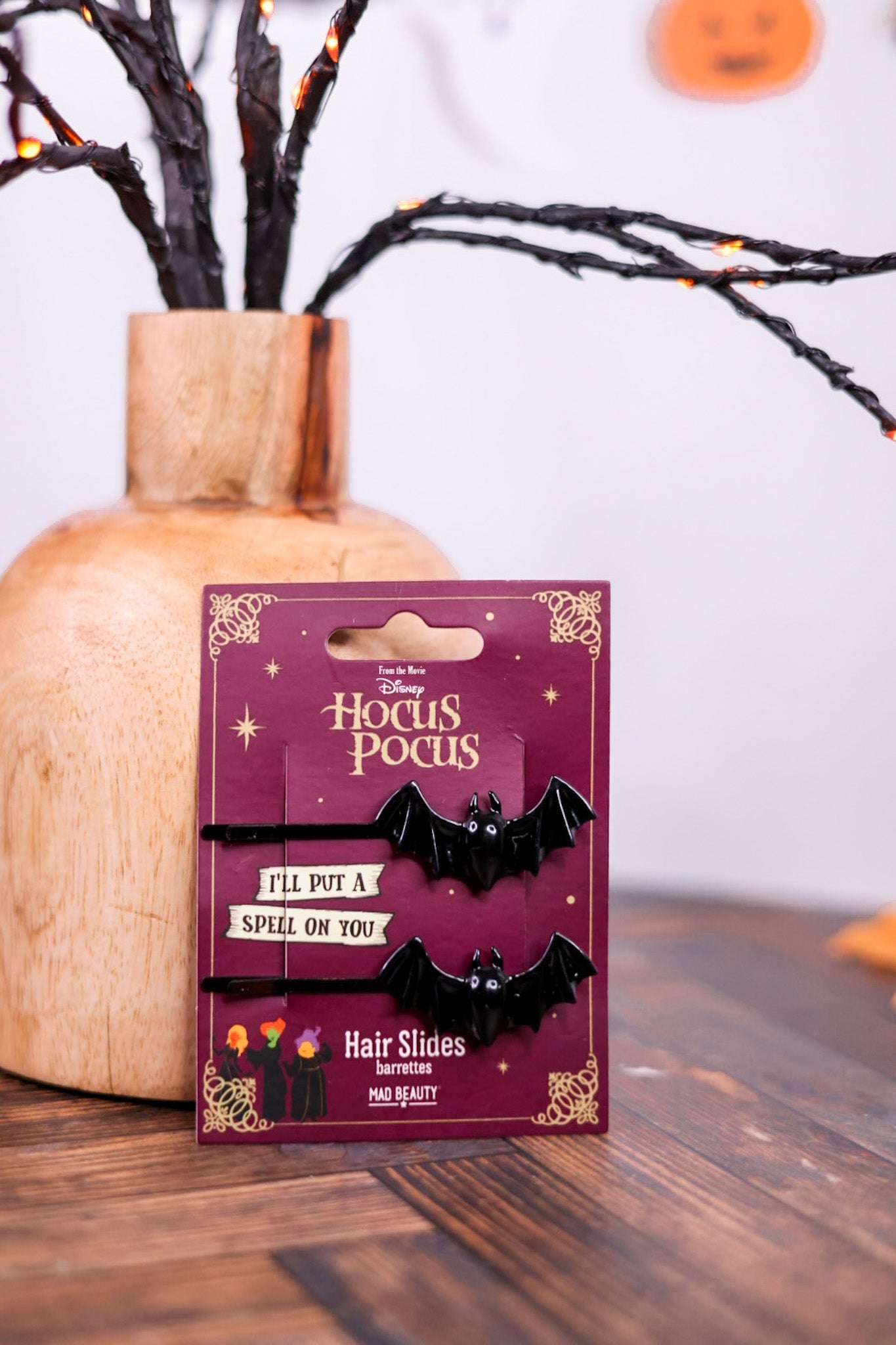 Hocus Pocus Bat Hair Pins - Whiskey Skies - MAD BEAUTY