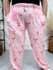 "Hogs & Kisses" Pink Loungewear Pig Print Pants - Whiskey Skies - BRIEF INSANITY