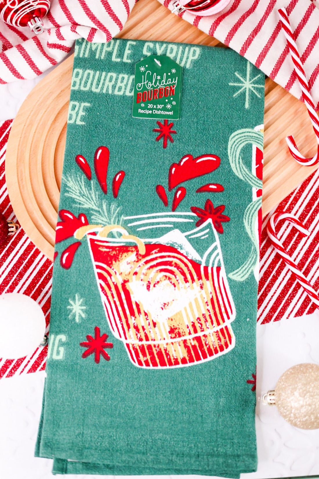 Holiday Bourbon Dish Towel - Whiskey Skies - DII - DESIGN IMPORTS